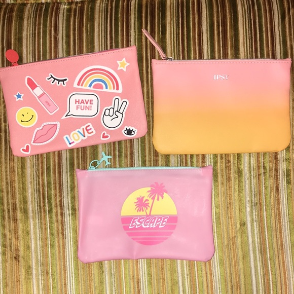 NWOT Ipsy Cosmetic Bags 3 for $10 Summer Editions - Picture 2 of 8